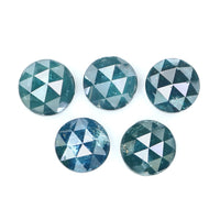 Natural Loose Rose Cut Blue Color Diamond 2.49 CT 4.54 MM Round Rose Cut Shape Diamond KR2545