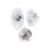 Natural Loose Slice Diamond Grey Color 1.73 CT 8.90 MM Slice Shape Rose Cut Diamond L6351