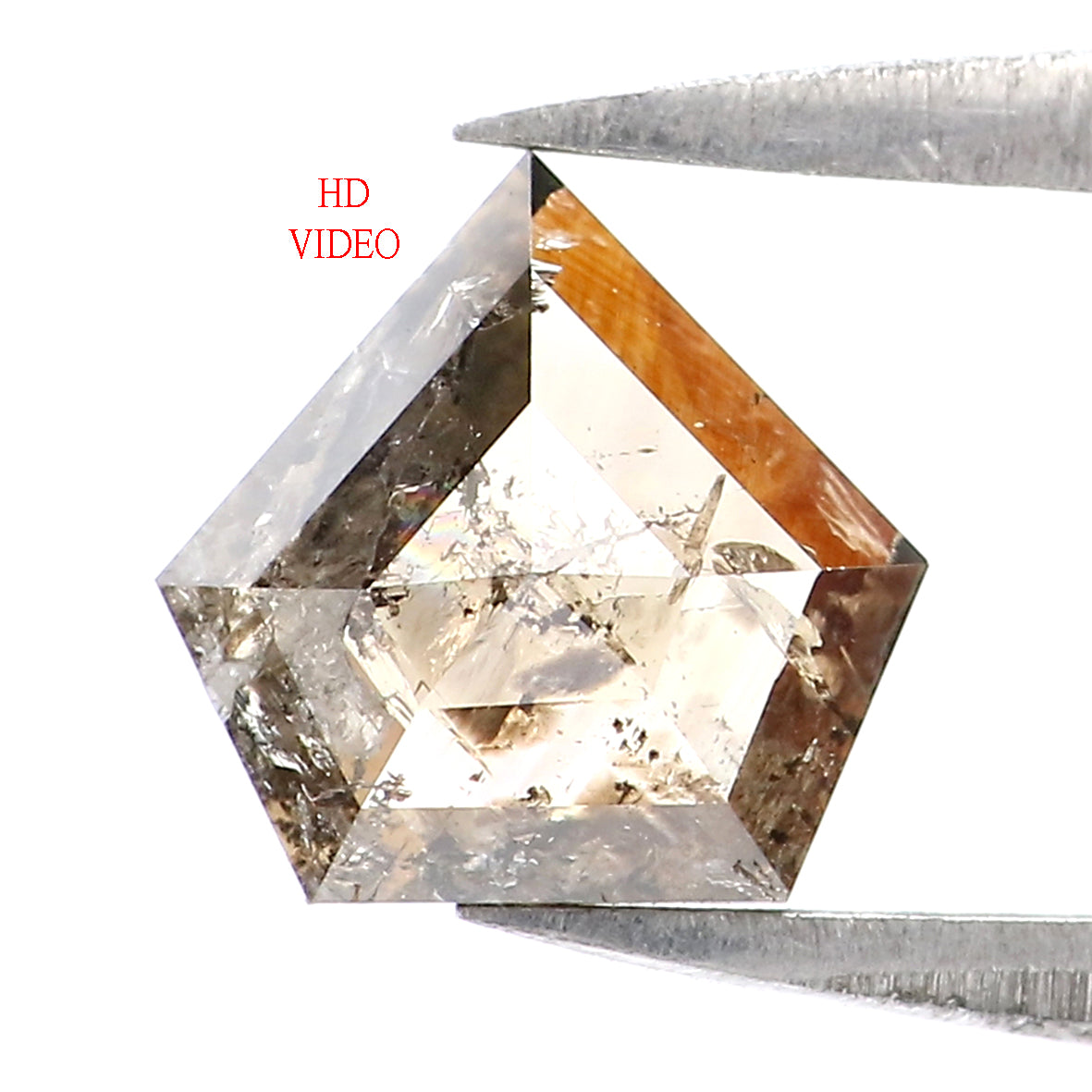 0.84 CT Natural Loose Shield Diamond Brown Color Diamond Natural Loose Diamond 6.90 MM Shield Rose Cut Diamond Shield Shape Diamond LQ7387