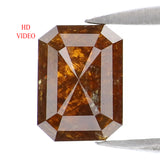Natural Loose Emerald Shape Brown Color Diamond 1.69 CT 7.60 MM Emerald Shape Rose Cut Diamond L367