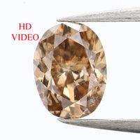 0.38 Ct Natural Loose Diamond, Oval Diamond, Brown Diamond, Antique Diamond, Rustic Diamond, Polished Diamond, Real Diamond, L836