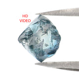 Natural Loose Rough Blue Color Diamond 0.94 CT 5.73 MM Rough Irregular Cut Diamond KDL2360
