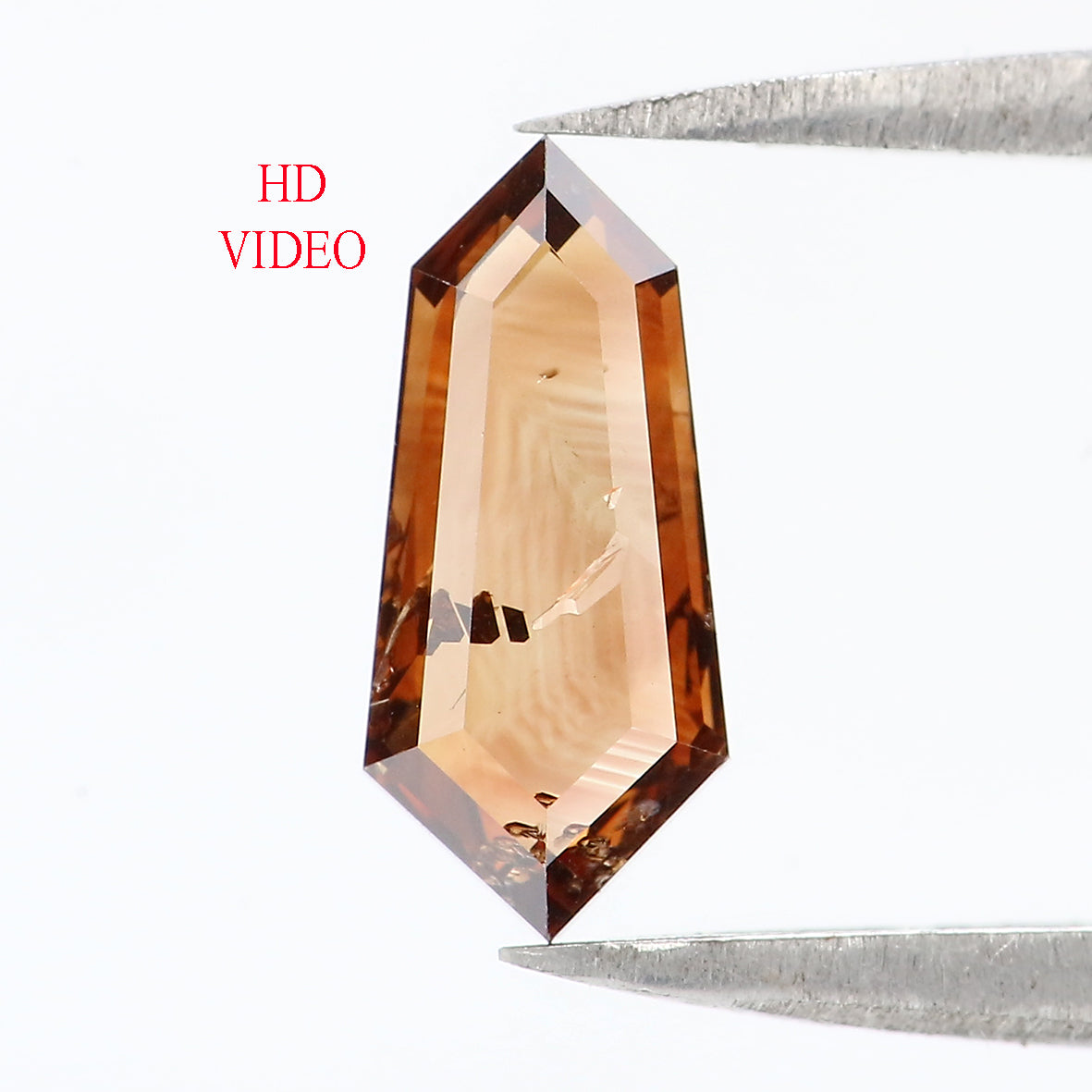 0.68 CT Natural Loose Shield Shape Diamond Brown Color Shield Shape Diamond 9.35 MM Natural Loose Diamond Shield Rose Cut Diamond QL1757