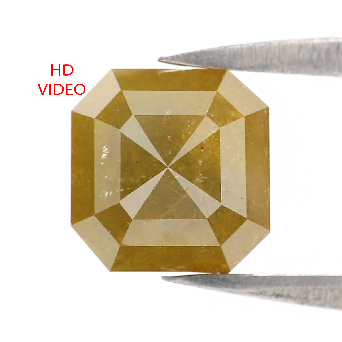 2.27 CT Natural Loose Radiant Shape Diamond Yellow Color Radiant Cut Diamond 7.00 MM Natural Loose Radiant Shape Rose Cut Diamond LQ6550