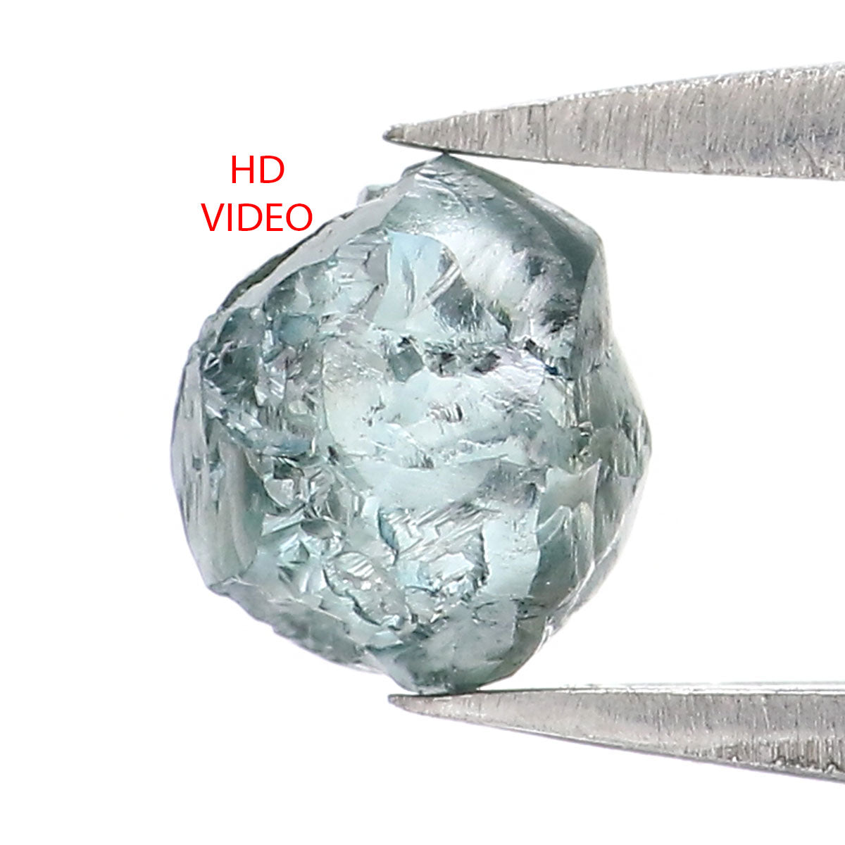 Natural Loose Rough Blue Color Diamond 0.79 CT 5.51 MM Rough Irregular Cut Diamond KDK2532