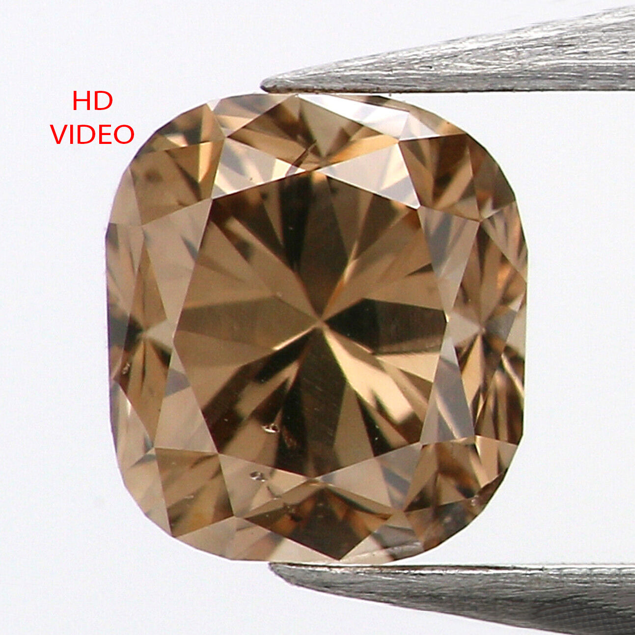 0.47 Ct Natural Loose Diamond, Cushion Diamond, Brown Diamond, Polished Diamond, Real Diamond, Rustic Diamond, Antique Diamond L709