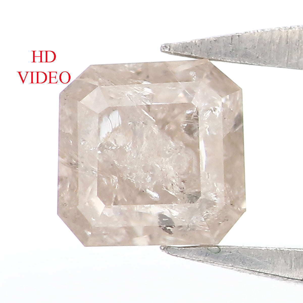 0.48 CT Natural Loose Radiant Shape Diamond Yellow Color Radiant Cut Diamond 4.00 MM Natural Grey Color Radiant Brilliant Cut Diamond LQ5963