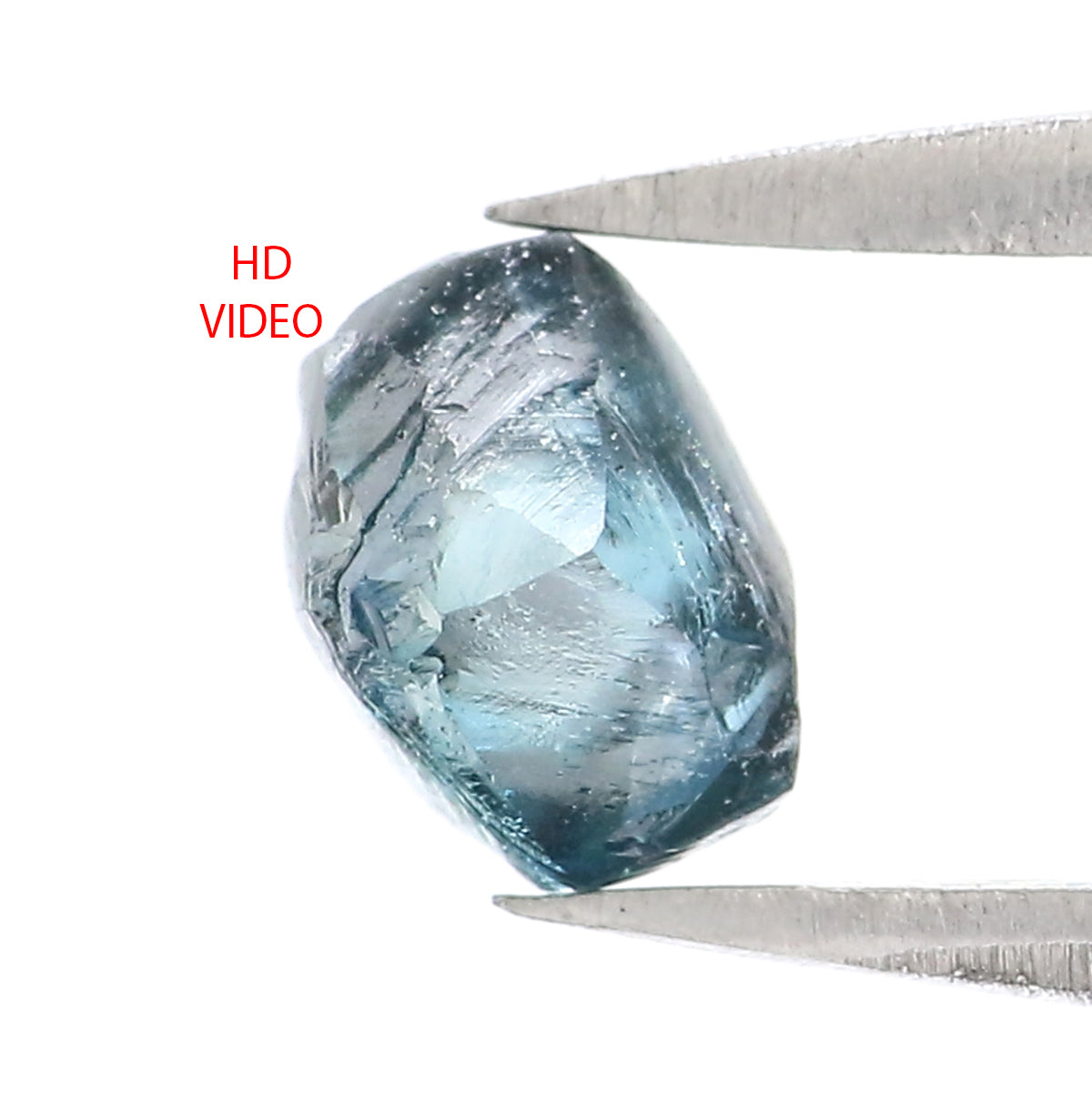 Natural Loose Rough Blue Color Diamond 0.82 CT 5.56 MM Rough Irregular Cut Diamond L2372