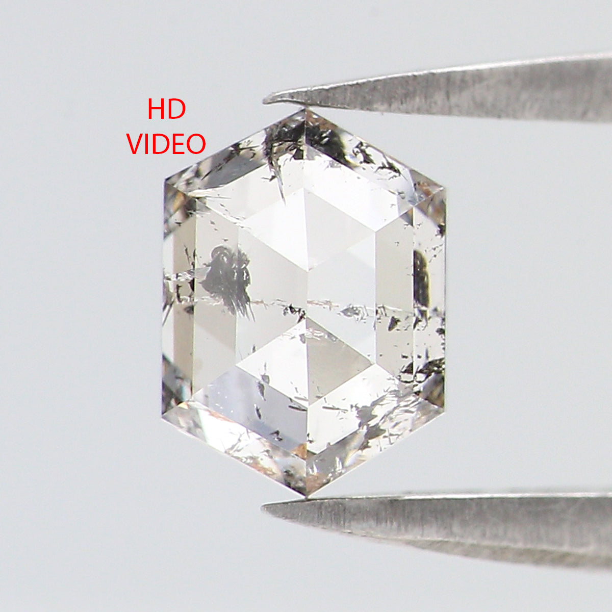 1.03 CT Natural Loose Hexagon Shape Diamond White - F Hexagon Diamond 6.70 MM Natural Loose White - F Color Hexagon Rose Cut Diamond QL2682