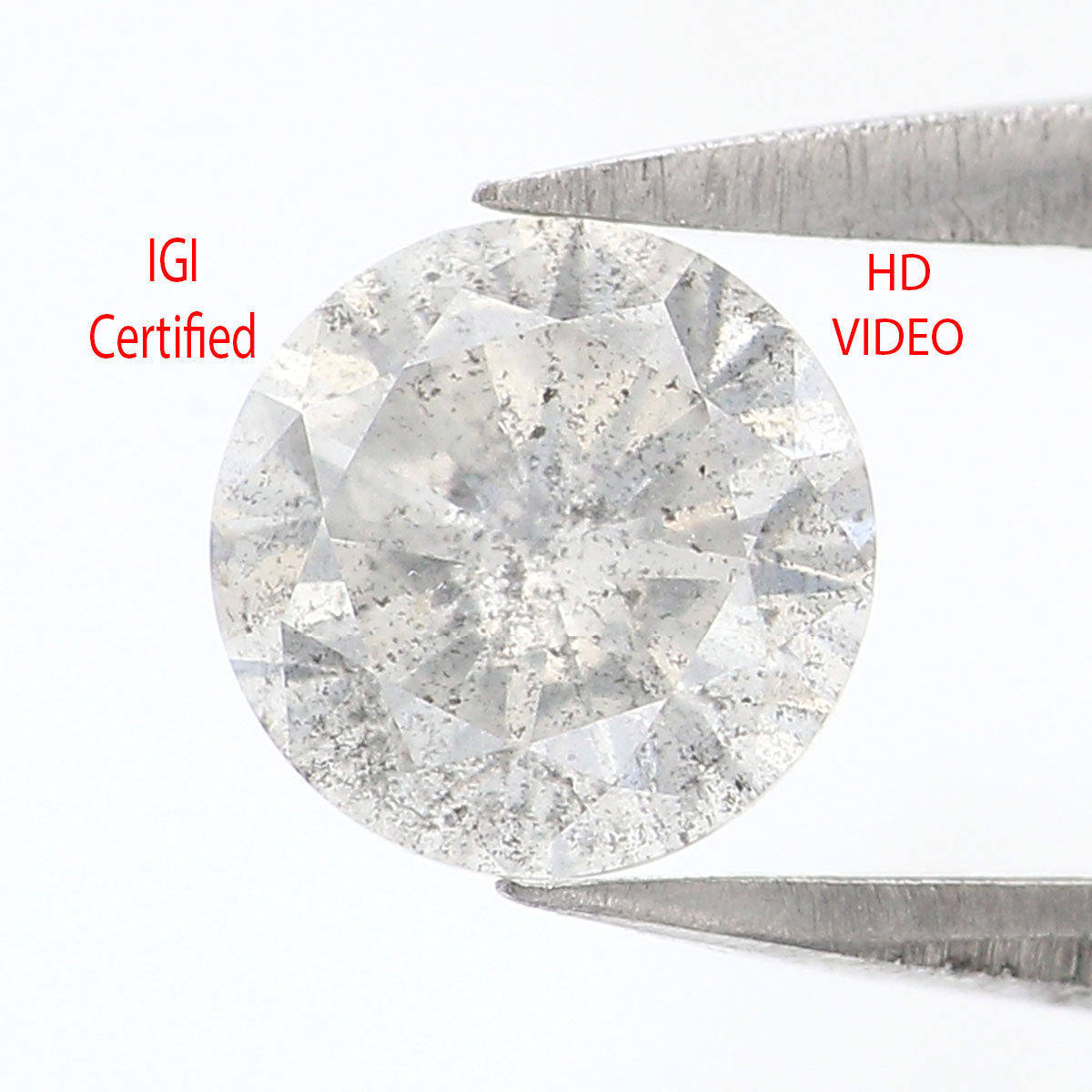 IGI Certified Natural Loose Round Brilliant Cut Very Light Brown Color Diamond 0.73 CT 5.68 MM Round Brilliant Cut Diamond KDL2144