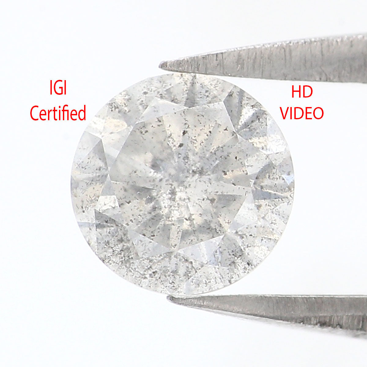 0.73 CT IGI Certified Natural Loose Round Brilliant Cut Diamond Very Light Brown Color Round Cut Diamond 5.70 MM Round Shape Diamond QL2144