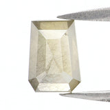 Natural Loose Coffin Grey Green Color Diamond 0.77 CT 6.00 MM Coffin Shape Rose Cut Diamond KDL5850