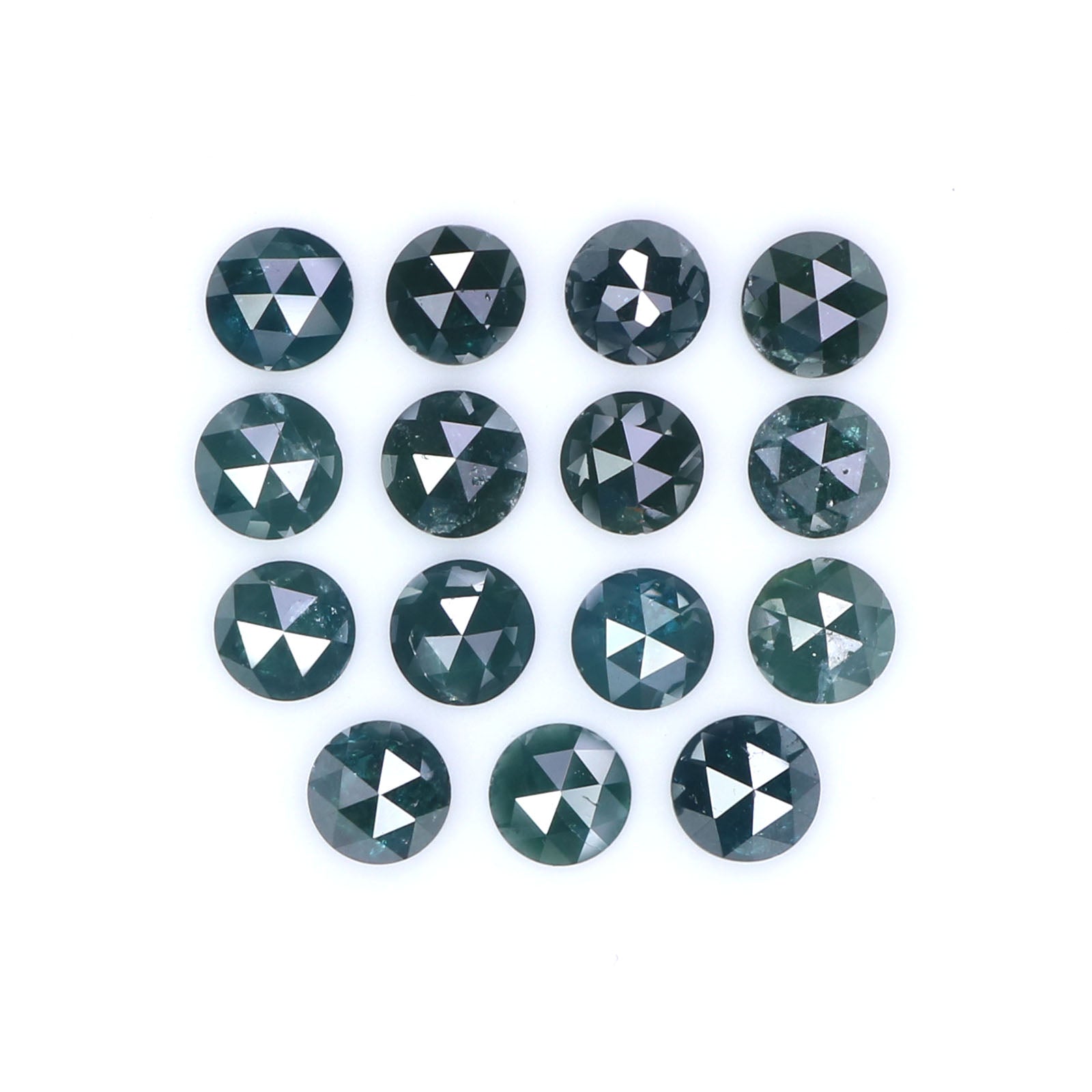 2.81 CT Natural Loose Round Rose Cut Diamond Blue Color Round Cut Diamond 3.30 MM Natural Blue Color Diamond Round Rose Cut Diamond LQ8992