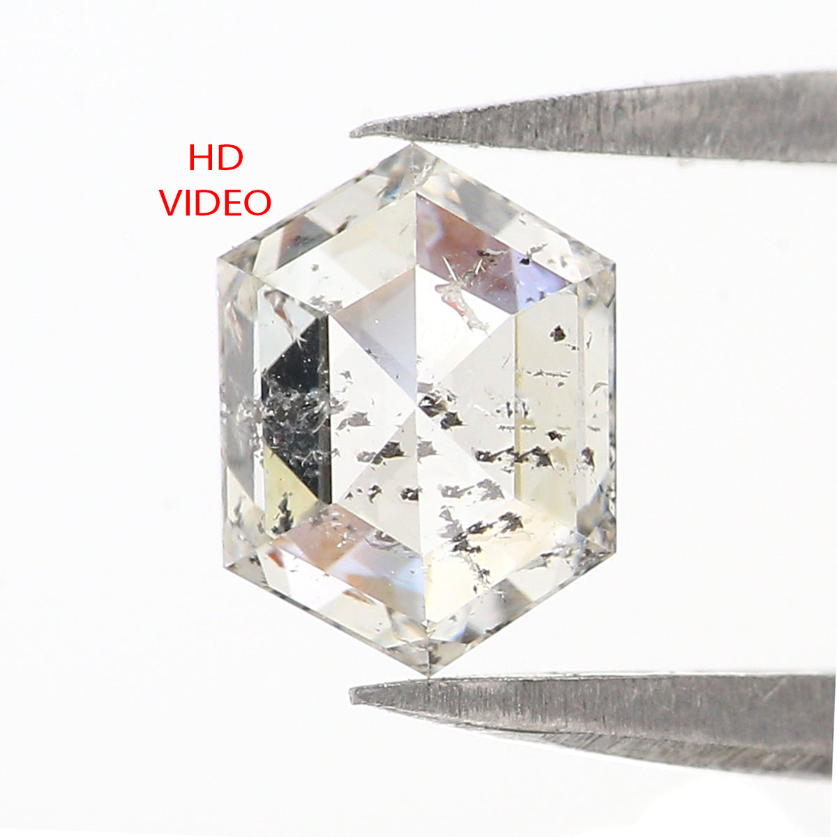 1.00 CT Natural Loose Hexagon Shape Diamond White - G Color Hexagon Shape Diamond 6.90 MM Natural Diamond Hexagon Rose Cut Diamond QL2676
