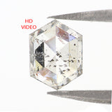 Natural Loose Hexagon Diamond White - G Color 1.00 CT 6.90 MM Hexagon Shape Rose Cut Diamond KDL2676