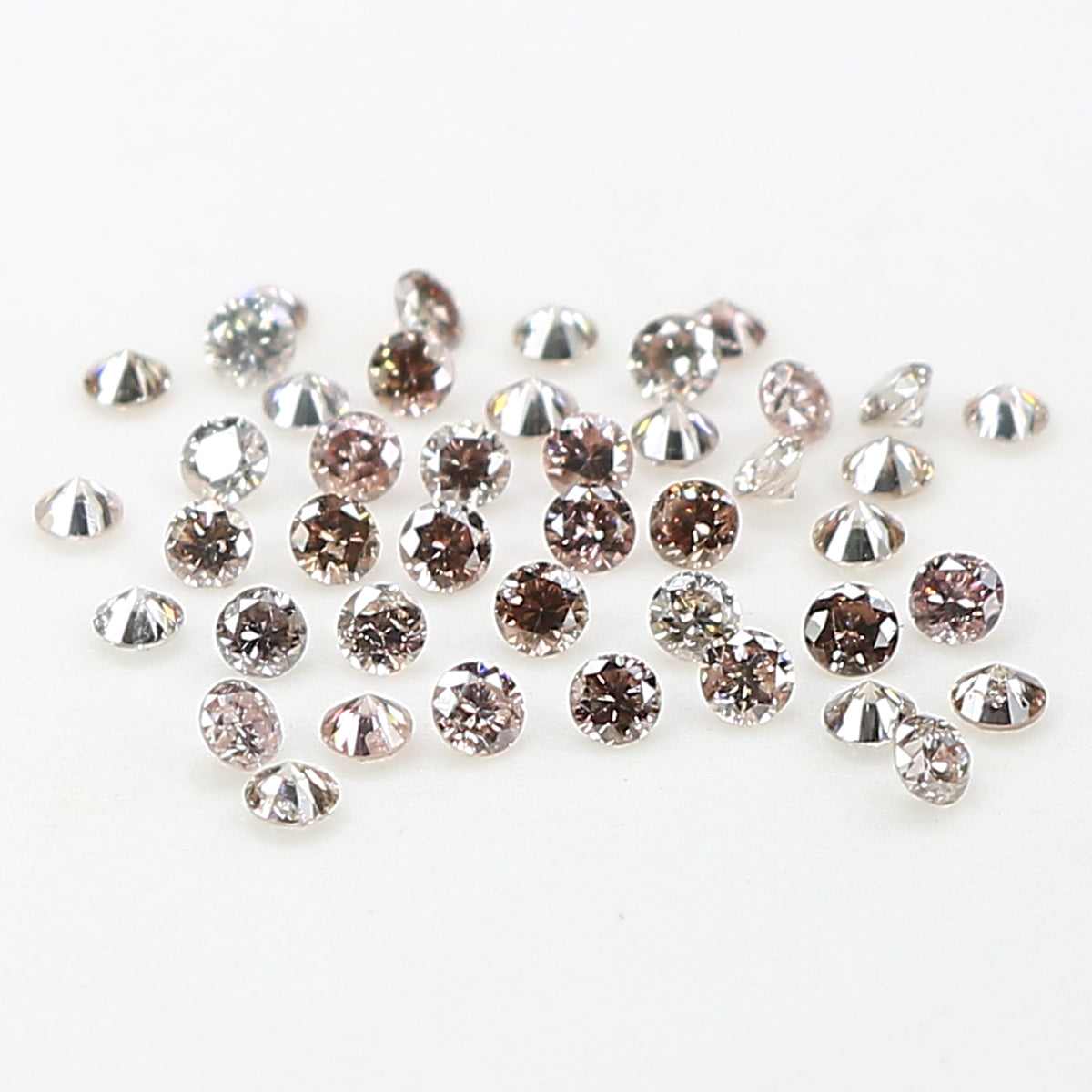 Natural Loose Round Pink Color Diamond 0.81 CT 1.60 MM Round Shape Brilliant Cut Diamond L926