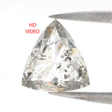 Natural Loose Triangle Shape White - G Color Diamond 2.09 CT 8.51 MM Triangle Shape Rose Cut Diamond KDL2592