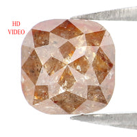 Natural Loose Cushion Brown Color Diamond 1.66 CT 6.45 MM Cushion Shape Rose Cut Diamond L9636