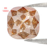 Natural Loose Cushion Brown Color Diamond 1.66 CT 6.45 MM Cushion Shape Rose Cut Diamond L9636