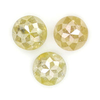 Natural Loose Rose Cut Yellow Color Diamond 1.16 CT 4.00 MM Round Rose Cut Shape Diamond KR121