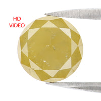 Natural Loose Round Yellow Color Diamond 2.24 CT 7.75 MM Round Shape Brilliant Cut Diamond L9966