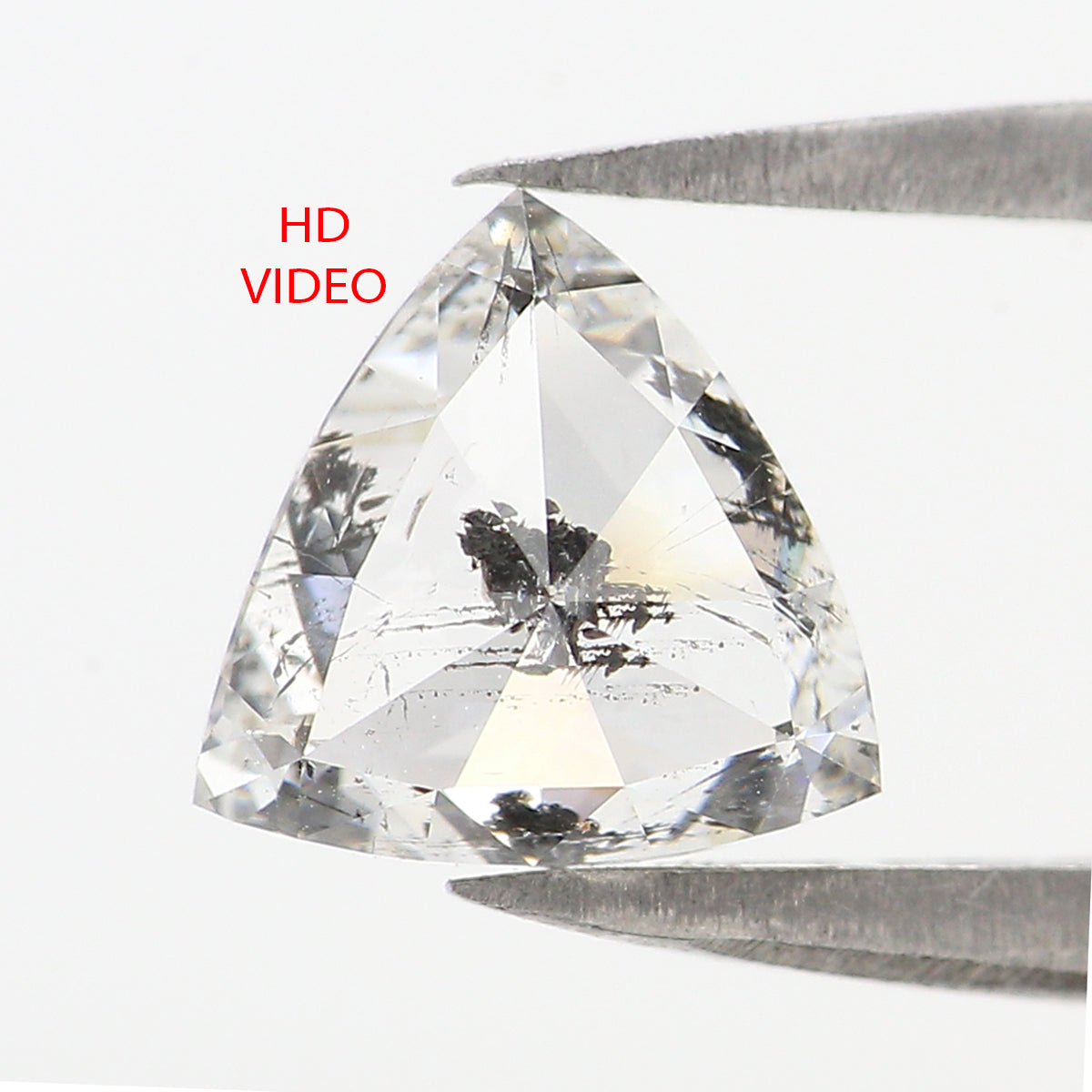 1.37 CT Natural Loose Triangle Shape Diamond White - F Triangle Cut Diamond 7.05 MM Natural White - F Color Triangle Rose Cut Diamond QL2653