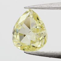 0.15 CT Natural Loose Diamond, Pear Diamond, Yellow Color Diamond, Rustic Diamond, Pear Cut Diamond, Fancy Color Diamond L5486