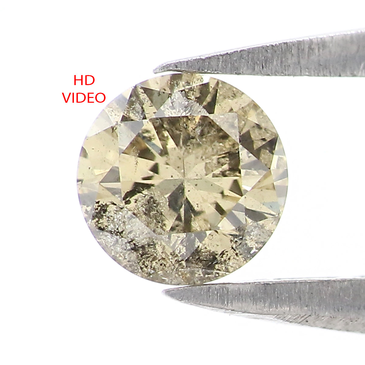 0.36 Ct Natural Loose Round Shape Diamond Light Green Color Round Cut Diamond 4.65 MM Natural Green Color Round Brilliant Cut Diamond KQ2595