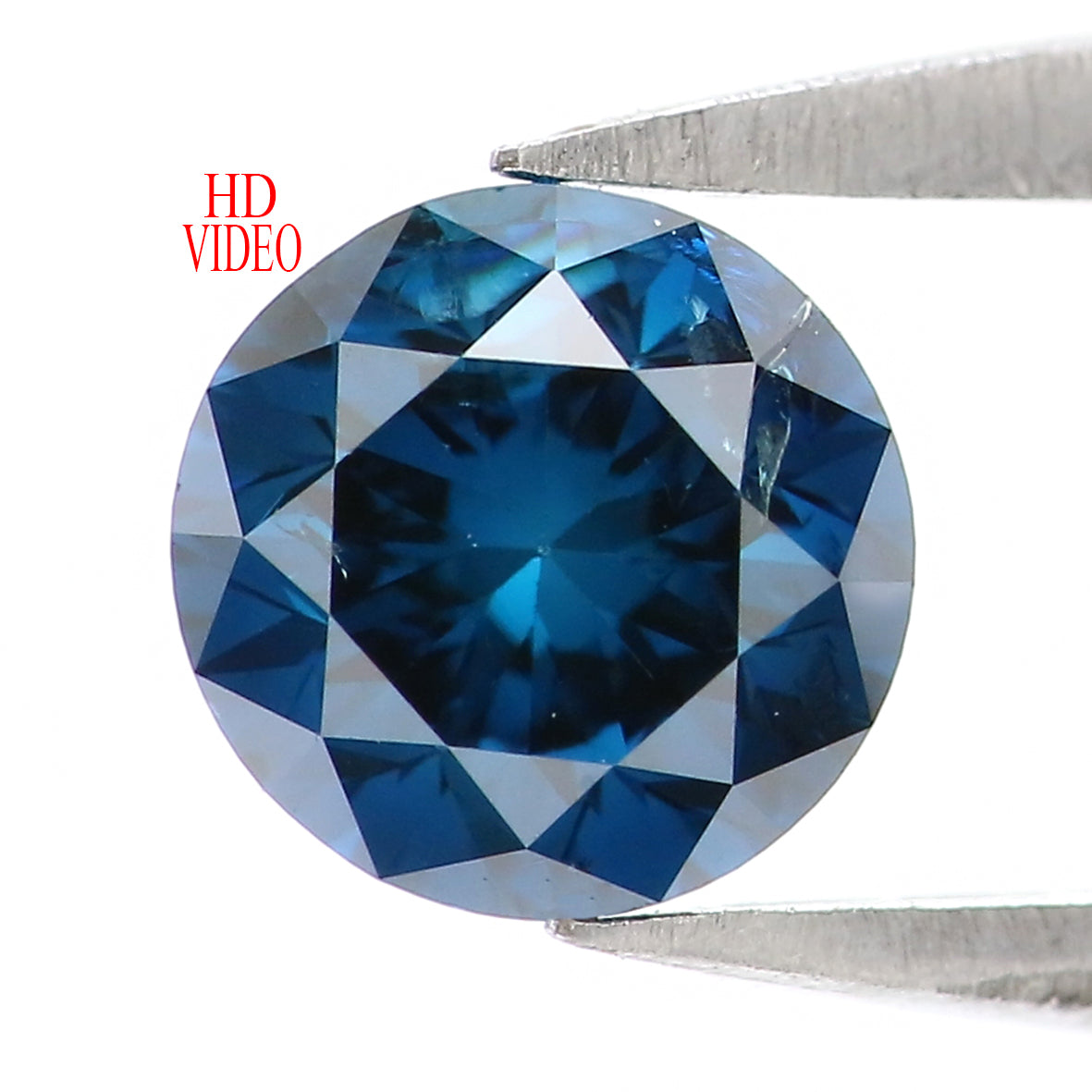 0.70 Ct Natural Loose Round Shape Diamond Blue Color Round Cut Diamond 5.40 MM Natural Loose Blue Diamond Round Brilliant Cut Diamond QL2043