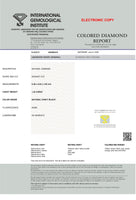 IGI CERTIFIED 1.22 Ct Natural Loose Diamond Radiant Cut Fancy Black Color 6 MM KDL8539