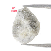 Natural Loose Rough Diamond Grey Color 5.68 CT 11.98 MM Rough Shape Diamond KDL2637