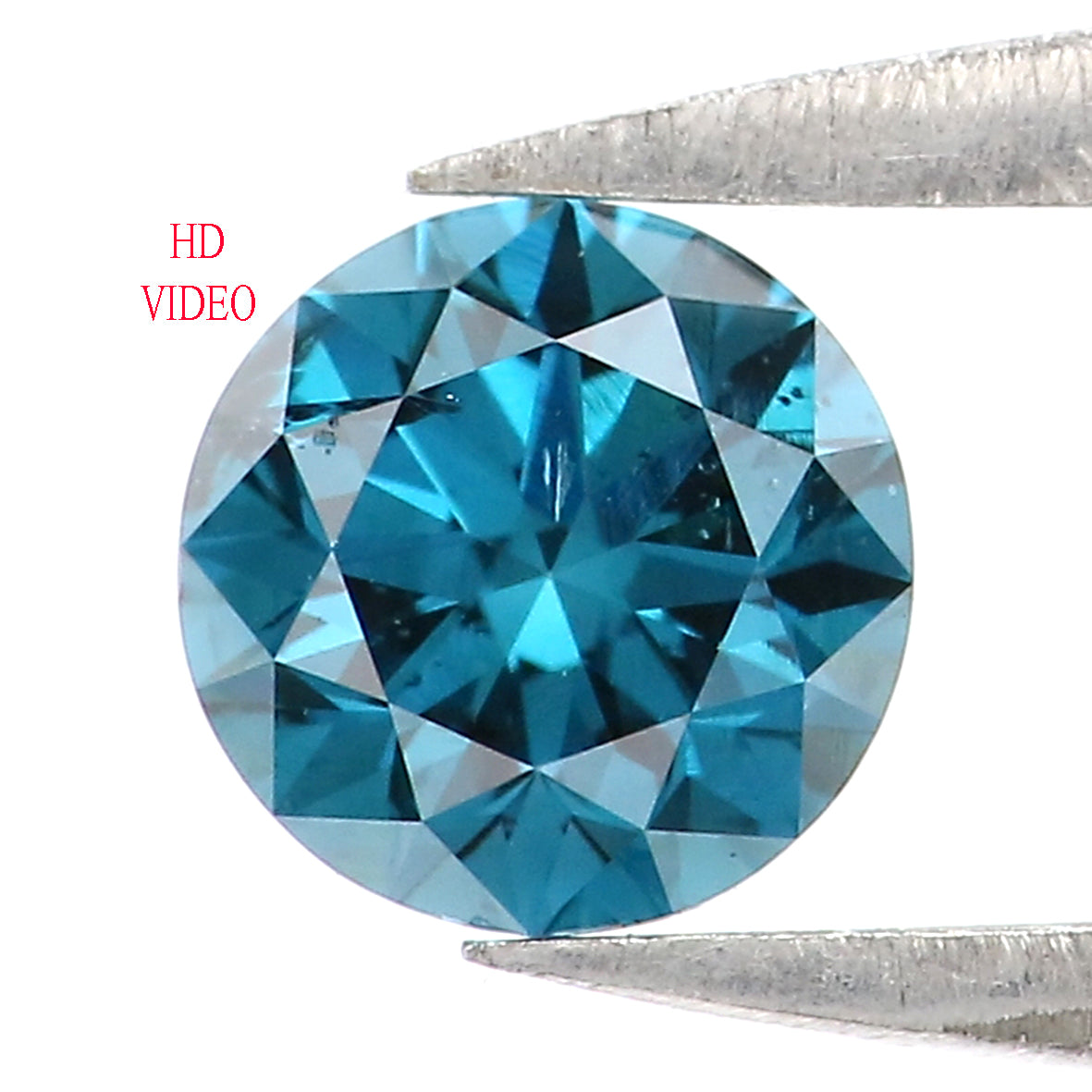 Natural Loose Round Blue Color Diamond 0.43 CT 4.70 MM Round Brilliant Cut Diamond L1892