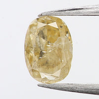 0.19 Ct Natural Loose Diamond, Oval Diamond, Yellow Diamond, Antique Diamond, Oval Cut Diamond, Rustic Diamond, Real Diamond L5333