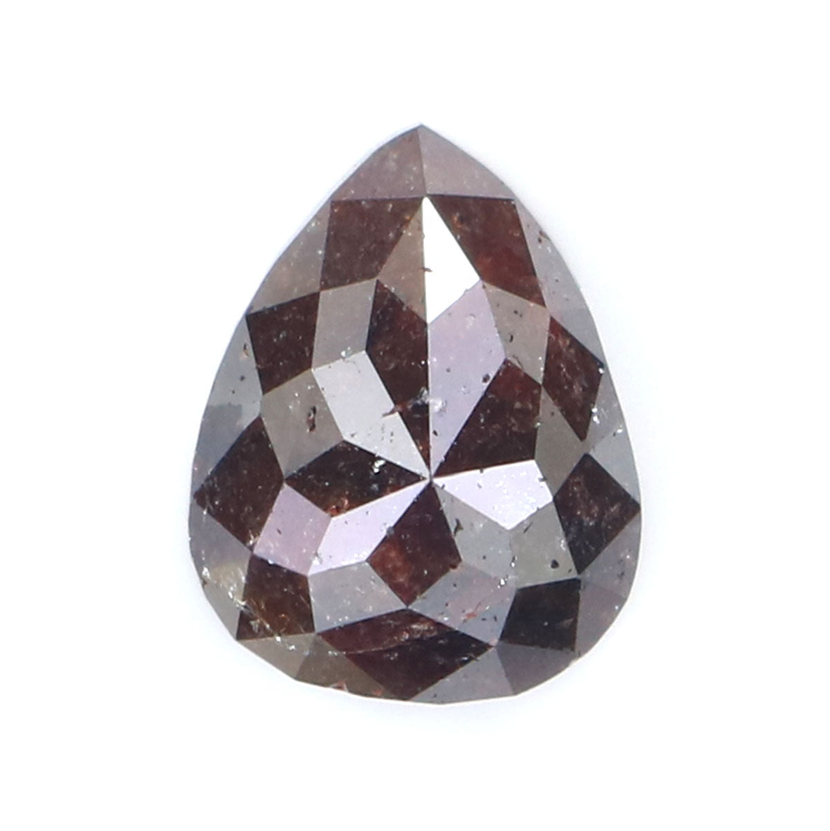 2.03 CT Natural Loose Pear Shape Diamond Brown Color Pear Cut Diamond 9.20 MM Natural Loose Brown Color Diamond Pear Rose Cut Diamond LQ6020