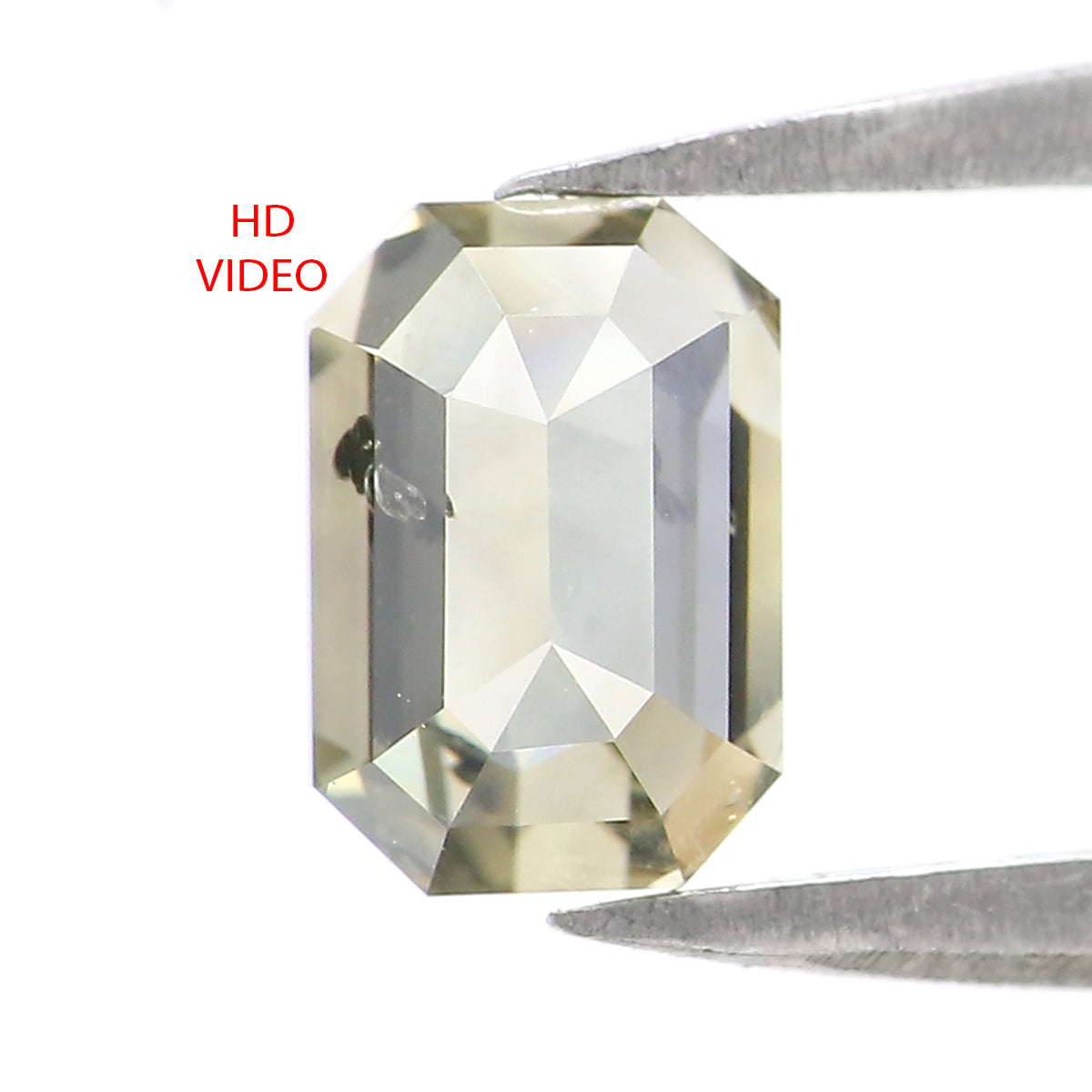 Natural Loose Emerald Shape White - K Color Diamond 1.17 CT 6.83 MM Emerald Shape Rose Cut Diamond L2615