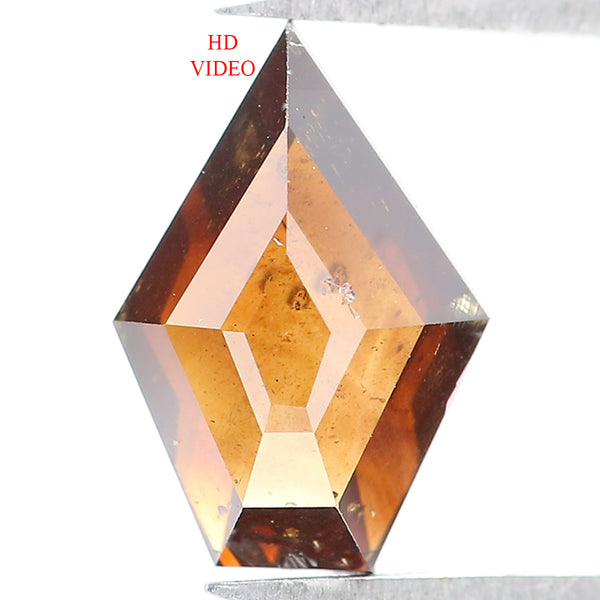 Natural Loose Shield Brown Color Diamond 1.04 CT 8.65 MM Shield Shape Rose Cut Diamond KDL1756