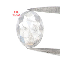 Natural Loose Oval Diamond Grey Color 0.67 CT 6.64 MM Oval Rose Cut Shape Diamond KDL2589