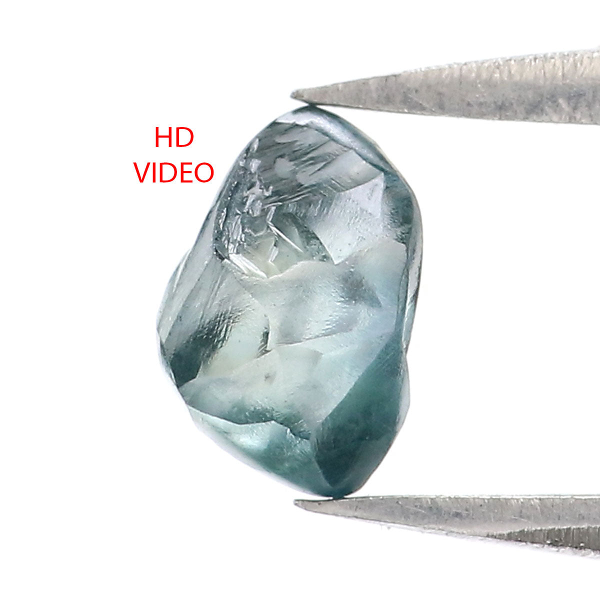 0.82 CT Natural Loose Rough Shape Diamond Blue Color Rough Cut Diamond 6.05 MM Natural Loose Diamond Rough Irregular Cut Diamond KQ2531