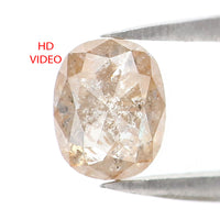 Natural Loose Oval Diamond Light Brown Color 1.21 CT 6.50 MM Oval Rose Cut Shape Diamond L2506