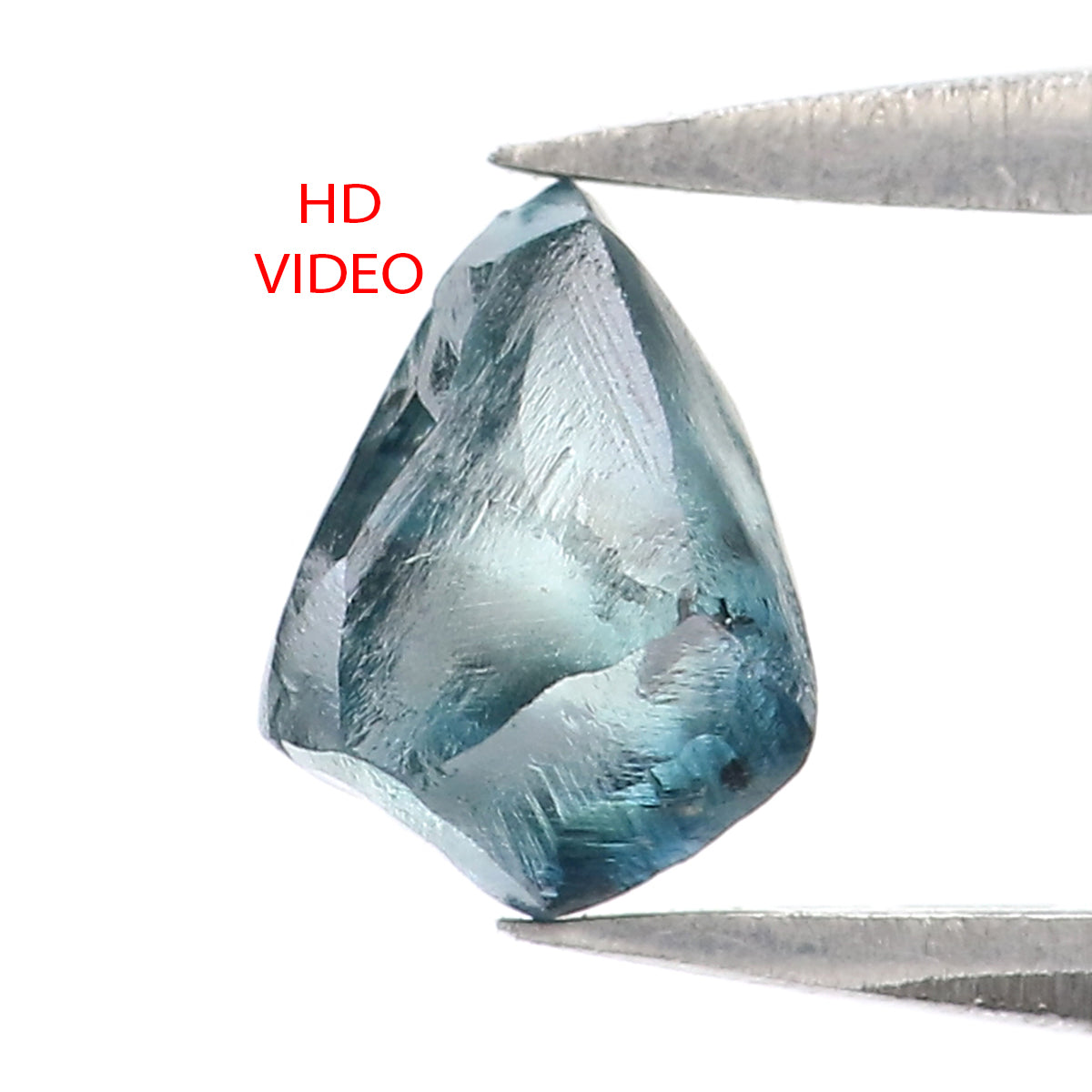 Natural Loose Rough Blue Color Diamond 0.80 CT 6.17 MM Rough Irregular Cut Diamond L2330