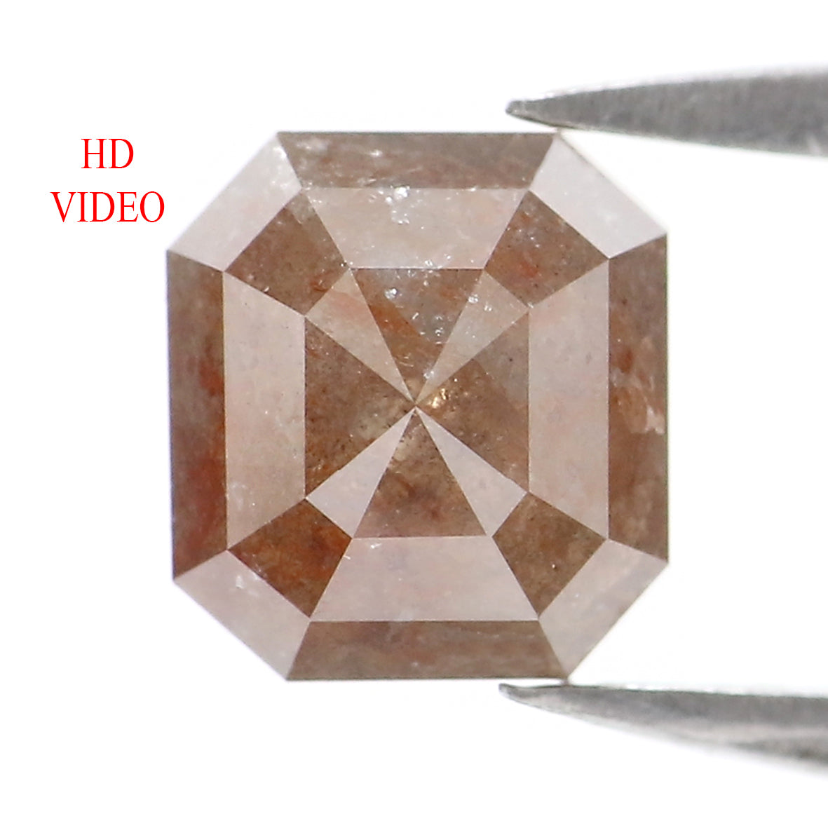 2.20 CT Natural Loose Emerald Diamond Grey Color Diamond Natural Loose Diamond 6.70 MM Brown Emerald Diamond Emerald Shape Diamond LQ7711