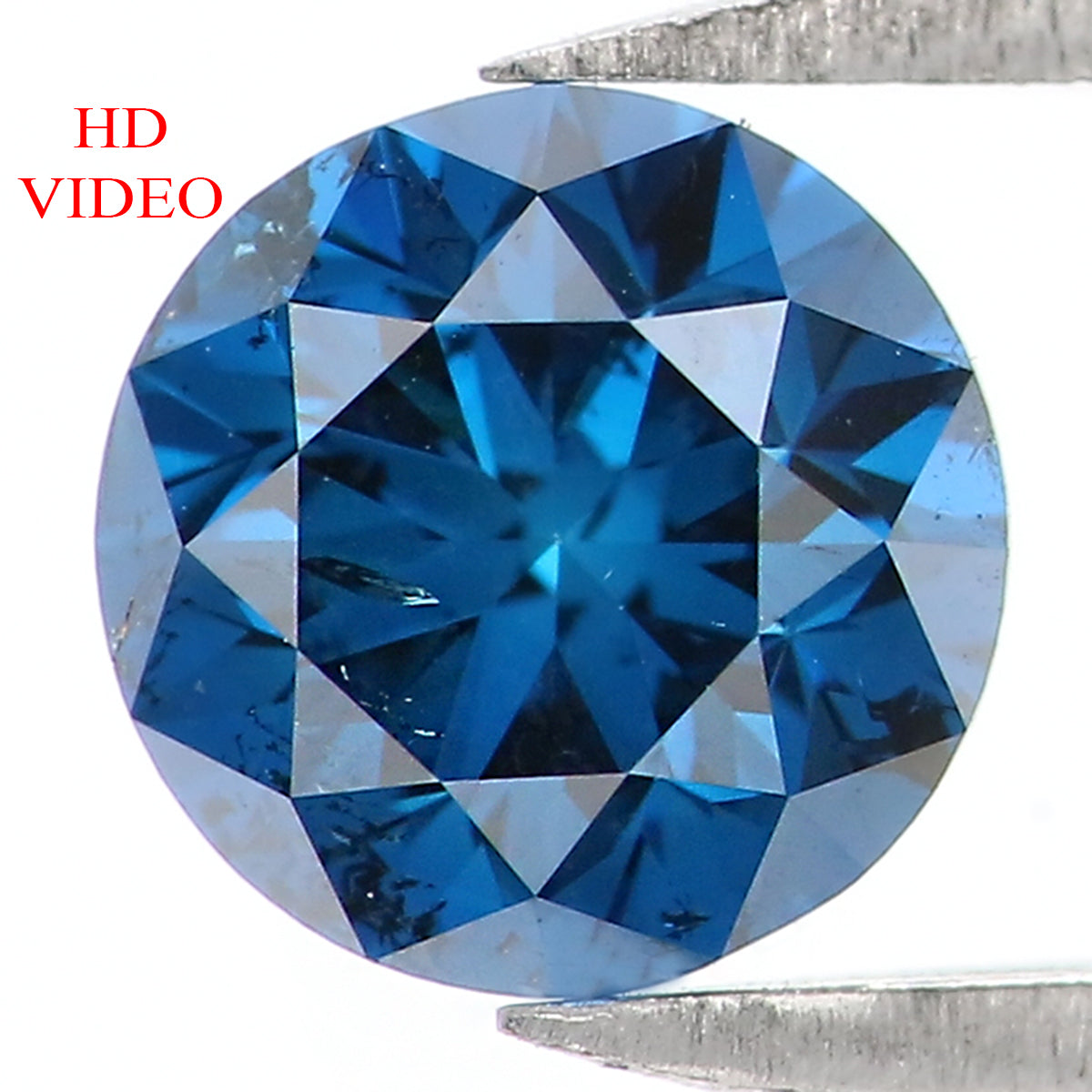 Natural Loose Round Blue Color Diamond 0.60 CT 5.15 MM Round Brilliant Cut Diamond KDL1659