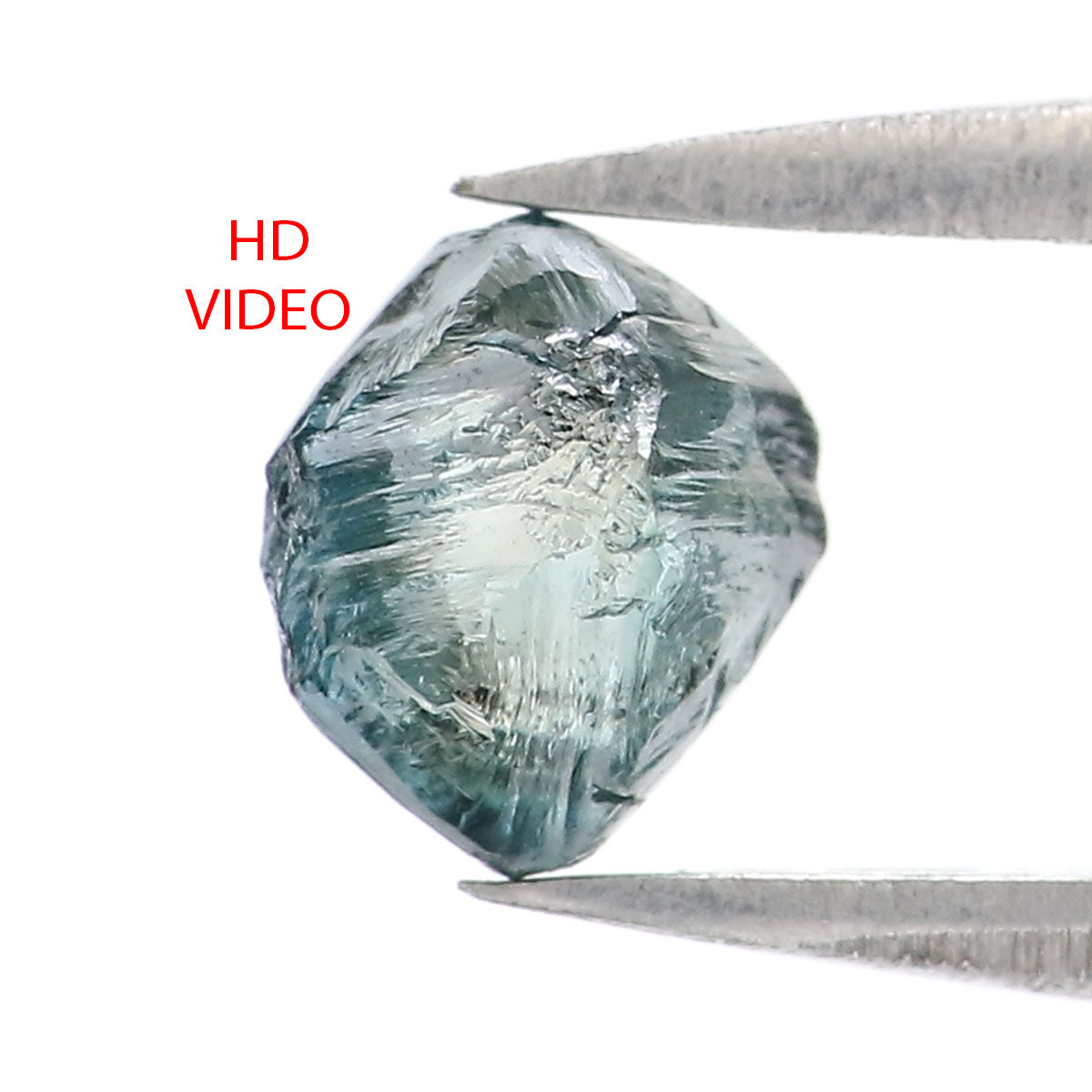 Natural Loose Rough Blue Color Diamond 1.01 CT 5.81 MM Rough Irregular Cut Diamond KDL2323