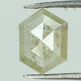 0.75 CT Natural Loose Diamond Hexagon Grey Color I3 Clarity 7.50 MM KDK2097