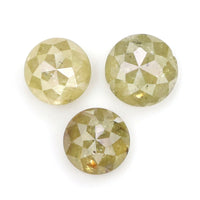 Natural Loose Rose Cut Yellow Color Diamond 1.65 CT 4.50 MM Round Rose Cut Shape Diamond L9211