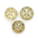 Natural Loose Rose Cut Yellow Color Diamond 1.65 CT 4.50 MM Round Rose Cut Shape Diamond L9211