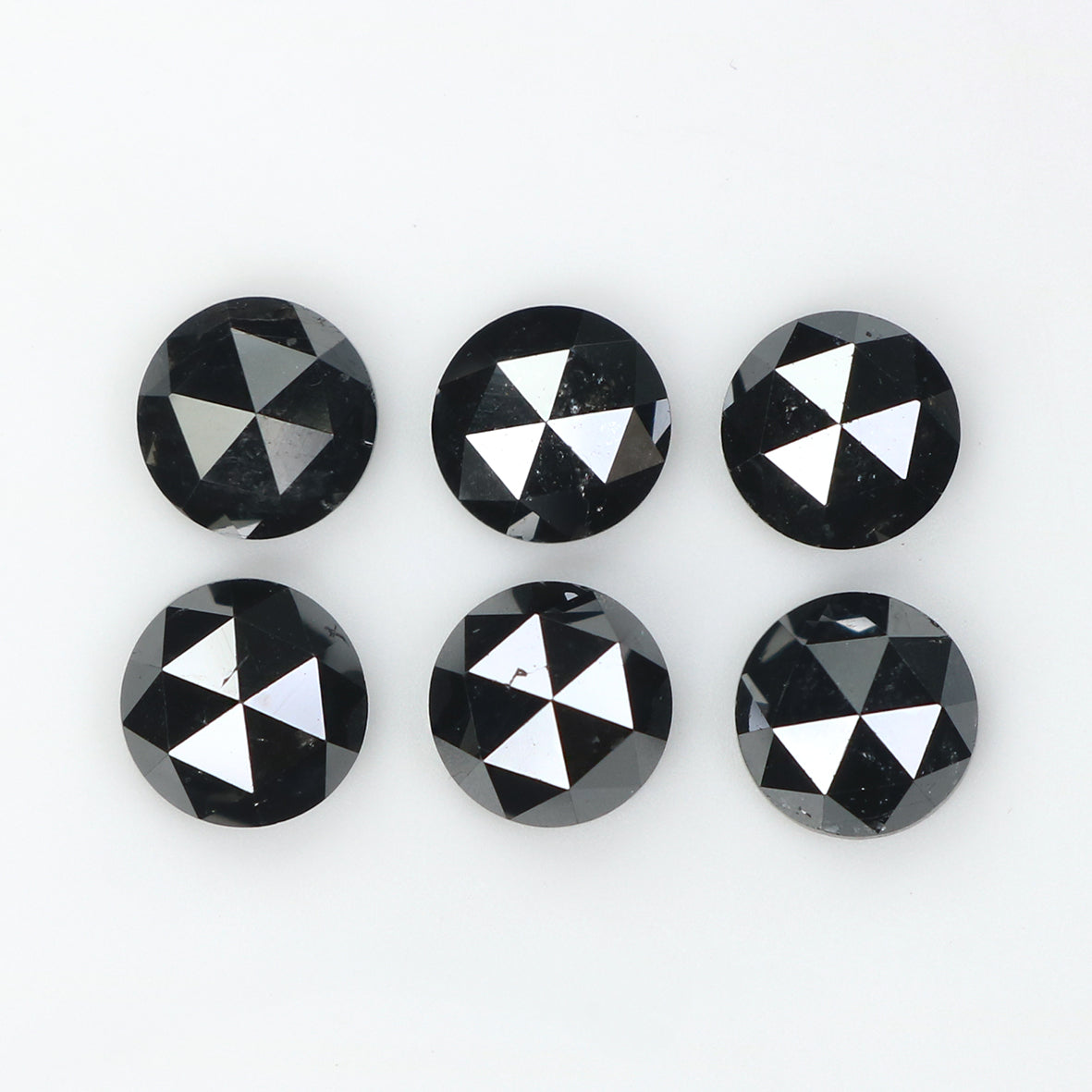 2.34 CT Natural Loose Round Rose Cut Diamond Black Color Round Shape Diamond 4.50 MM Natural Loose Black Color Round Rose Cut Diamond LQ1742