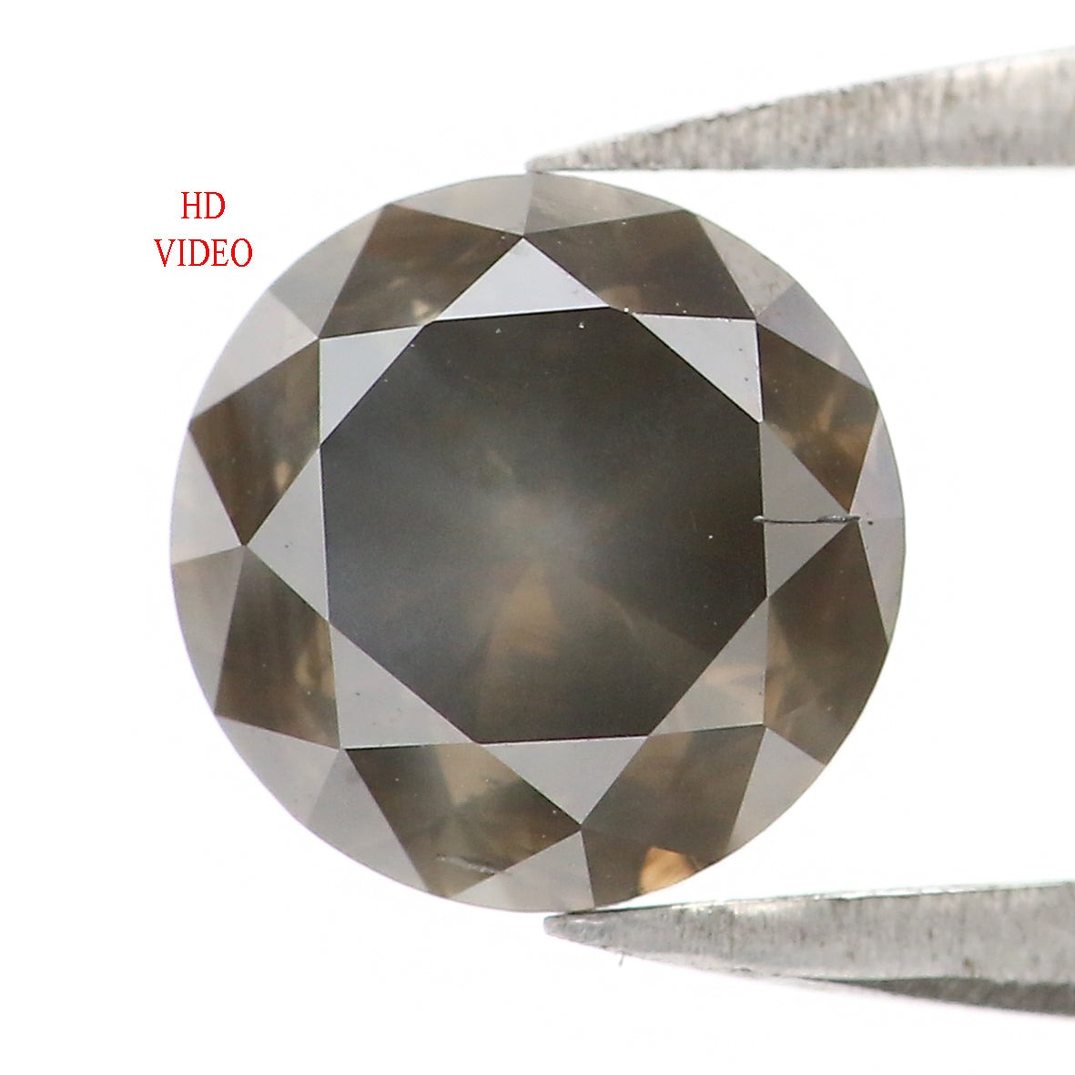 Natural Loose Round Diamond Grey Color 1.15 CT 6.20 MM Round Shape Brilliant Cut Diamond L8386