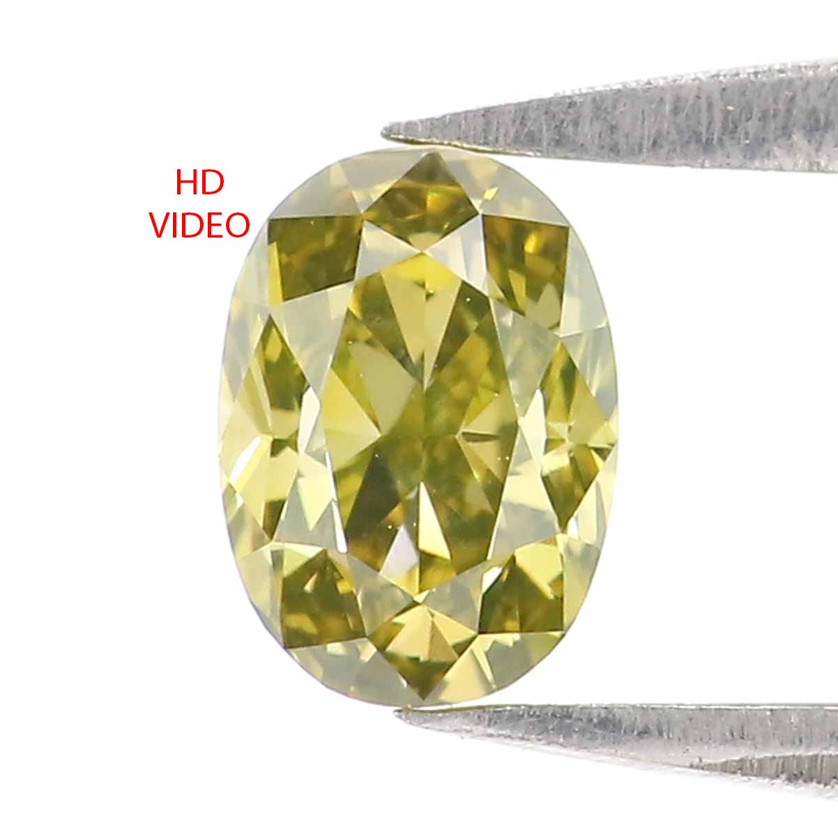 Natural Loose Oval Diamond Green Color 0.58 CT 5.77 MM Oval Rose Cut Shape Diamond L2490