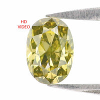Natural Loose Oval Diamond Green Color 0.58 CT 5.77 MM Oval Rose Cut Shape Diamond L2490